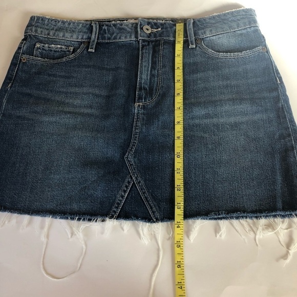 PAIGE  Distressed Frayed Hem Mini Skirt Size 28/6 - Picture 10 of 11